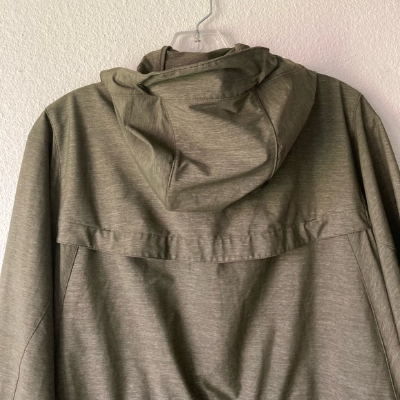 Eddie Bauer Khaki Nylon Polyester Breathable Hooded Parka size L - Picture 8 of 15